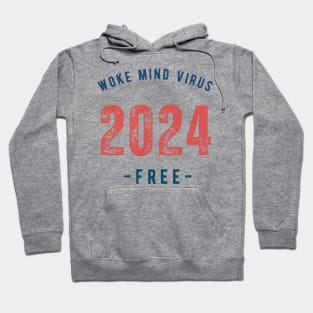 2024 Woke Mind Virus Free Hoodie